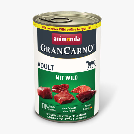 6 x animonda GranCarno Adult mit Wild