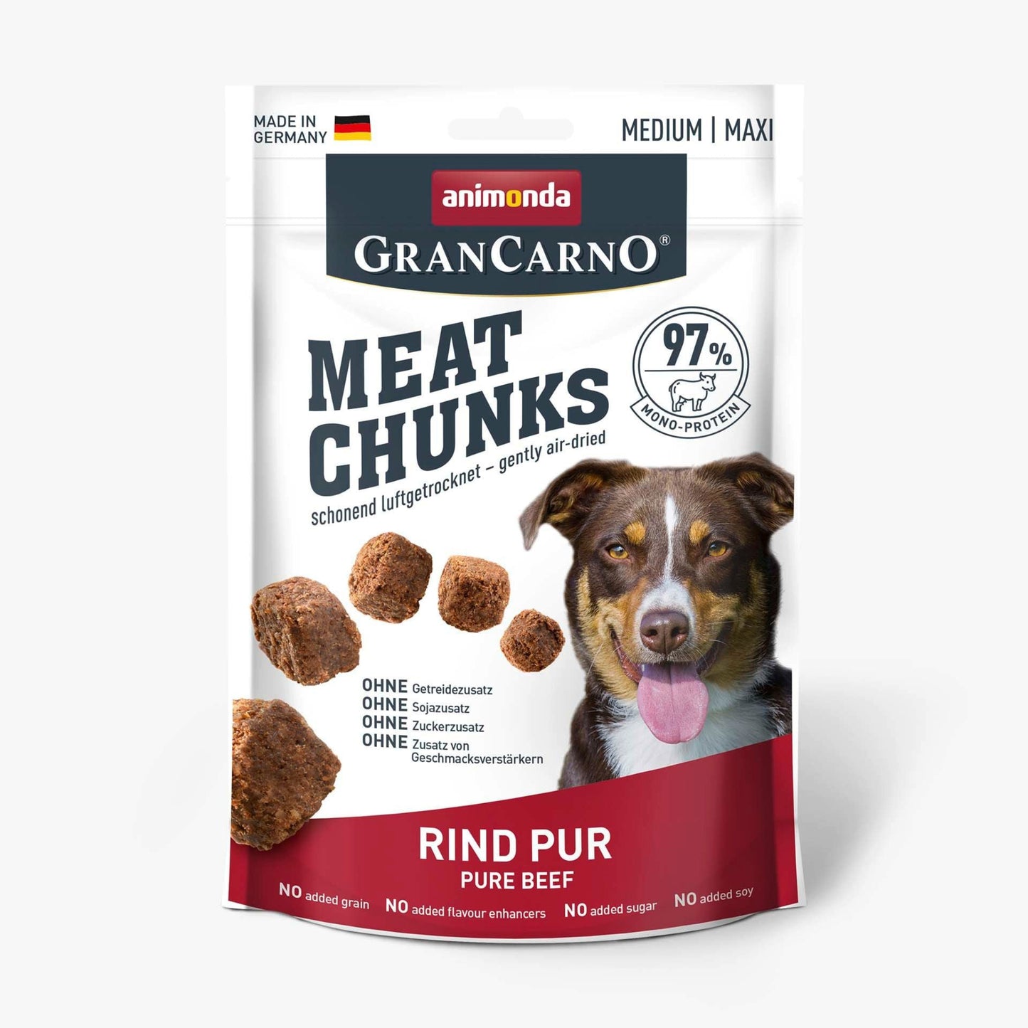 6 x GranCarno Adult Meat Chunks Rind pur a 80g