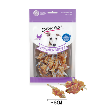 8 x Dokas Hühnerbrust mit Fisch a 70 g