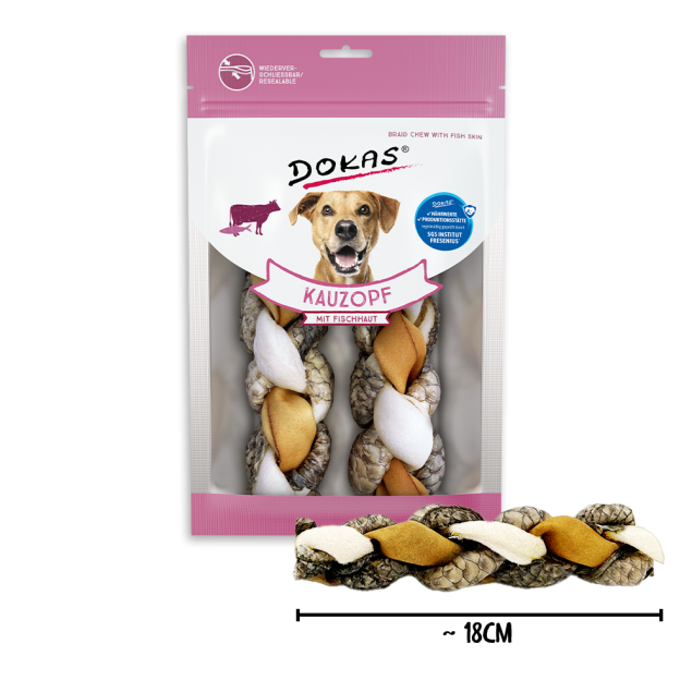 8 x Dokas Kauzopf mit Fischhaut a 120 g