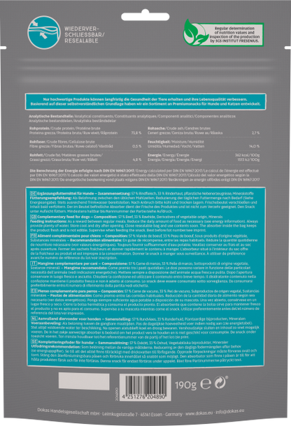 9 x Dokas Kaurolle mit Rindfleisch 190 g