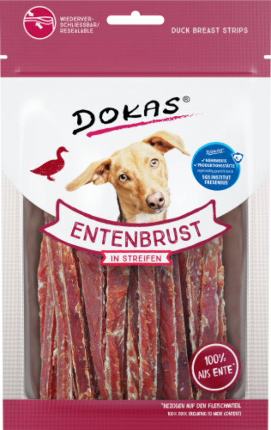 12 x Dokas Entenbrust in Streifen a 70 g