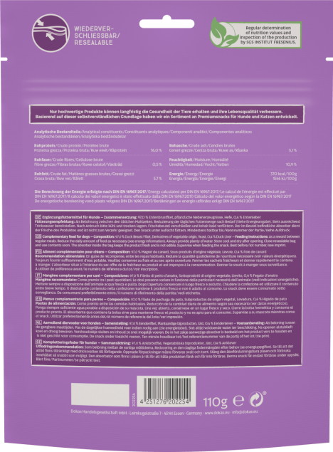 10 x Dokas Entenbrust Nuggets gefriergetrocknet a 110g