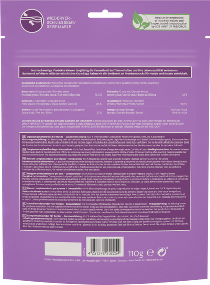 10 x Dokas Entenbrust Nuggets gefriergetrocknet a 110g