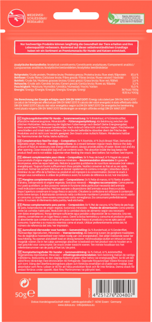 10 x Dokas Kaustange mit Entenbrust