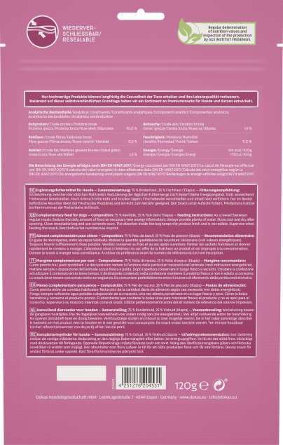 8 x Dokas Kauzopf mit Fischhaut a 120 g