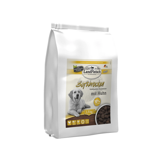 1,5kg - LandFleisch Dog Softbrocken mit Huhn