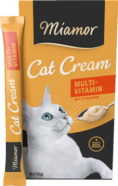 Miamor Cat Snack (Cream) - ZURÜCK IN BEWÄHRTER REZEPTUR Multi-Vitamin-Cream 11 x 6x15g