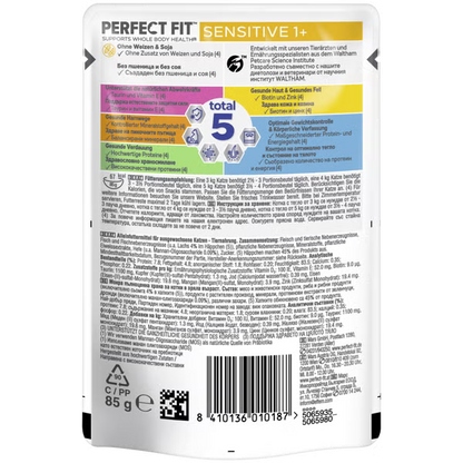 12 x Perfect Fit Sensitive Adult 1+ Lachs in Sauce 85g - Nassfutter