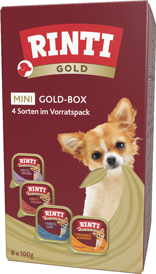 4 x Rinti Gold mini Goldbox in der Multibox a 8x100g