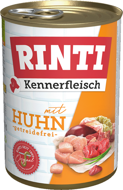 12 / 24 x Rinti Kennerfleisch Huhn in der Dose - 400 / 800g