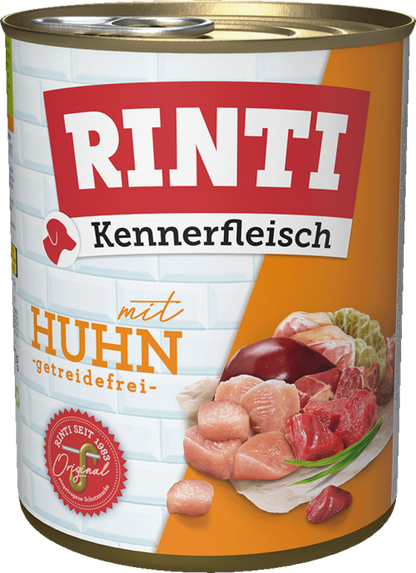 12 / 24 x Rinti Kennerfleisch Huhn in der Dose - 400 / 800g