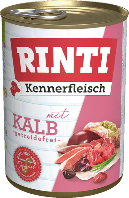 12 / 24 x Rinti Kennerfleisch Kalb in der Dose - 400 / 800g