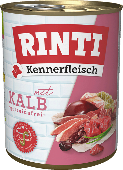 12 / 24 x Rinti Kennerfleisch Kalb in der Dose - 400 / 800g