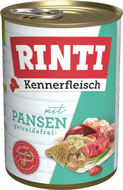 12 x Rinti Kennerfleisch Pansen in der Dose - 400 / 800g