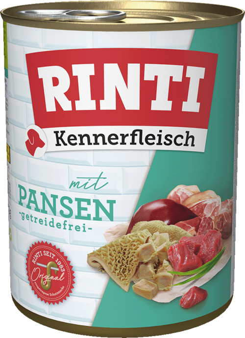 12 x Rinti Kennerfleisch Pansen in der Dose - 400 / 800g