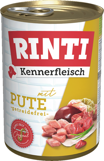 12 / 24 x Rinti Kennerfleisch Pute in der Dose - 400 / 800g