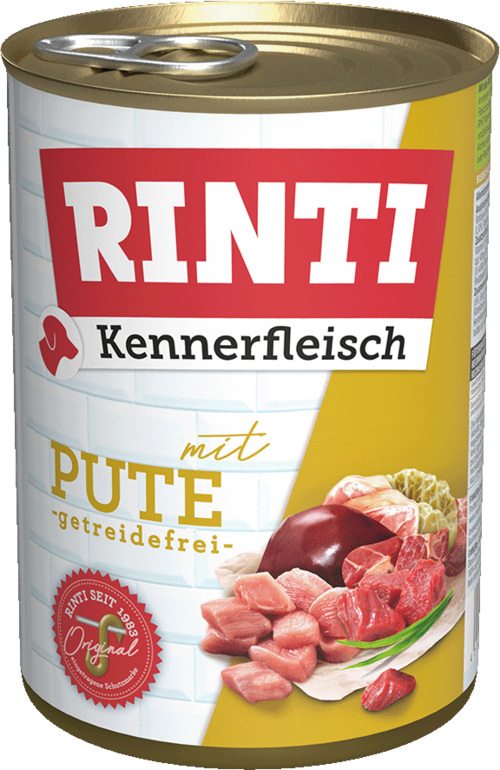 12 / 24 x Rinti Kennerfleisch Pute in der Dose - 400 / 800g