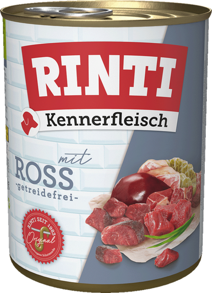 12 / 24 x Rinti Kennerfleisch Ross in der Dose - 400 / 800g