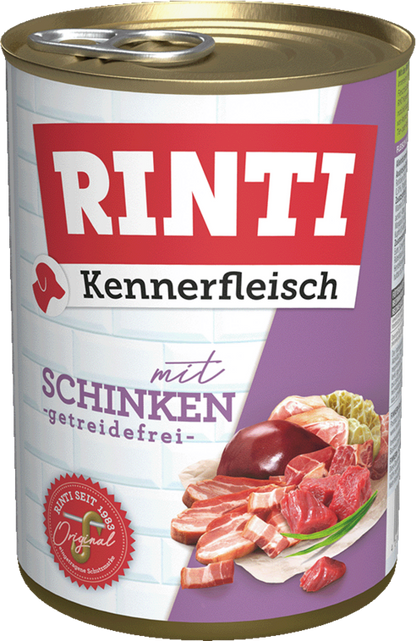 12 / 24 x Rinti Kennerfleisch Schinken in der Dose - 400 / 800g