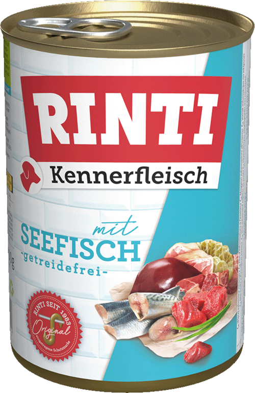 12 x Rinti Kennerfleisch Seefisch in der Dose - 400 / 800g