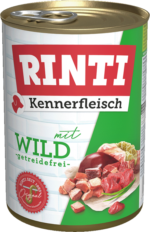 12 / 24 x Rinti Kennerfleisch Wild in der Dose - 400 / 800g