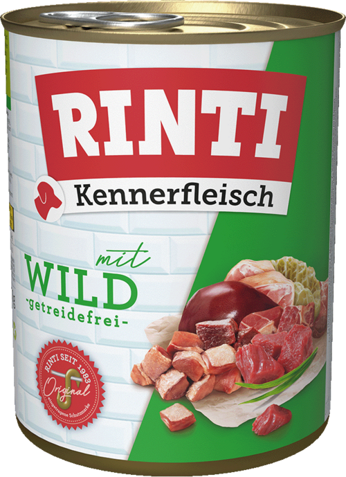12 / 24 x Rinti Kennerfleisch Wild in der Dose - 400 / 800g