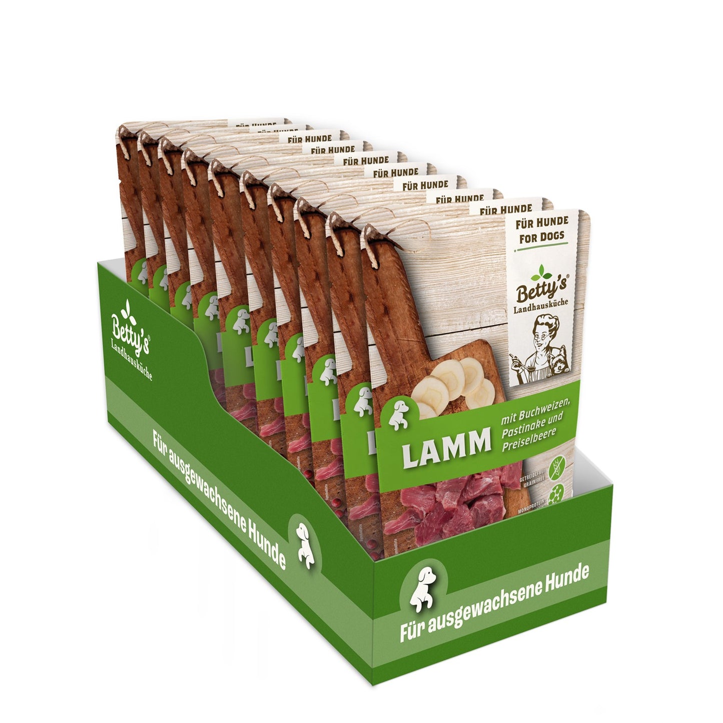 Betty’s Landhausküche Frischebeutel Lamm mit Buchweizen, Pastinaken und Preiselberren 125g