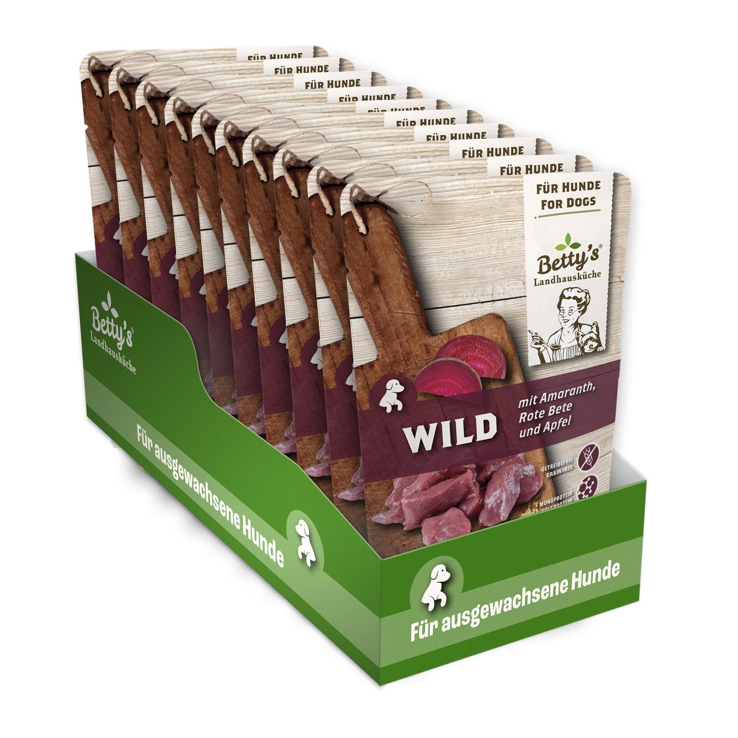 Betty’s Landhausküche Frischebeutel Wild mit Rote Bete, Amaranth und Apfel 300g