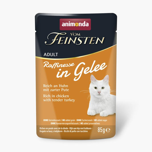 Vom Feinsten Adult Raffinesse in Gelee reich an Huhn mit Pute