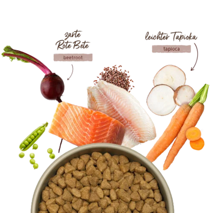 Bosch HPC Menue Adult Nordsee-Lachs Zutaten – Getreidefrei mit Lachs und Forelle