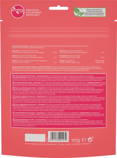 Dokas Hühnerbrust Nuggets hinten