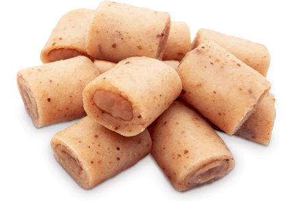 32 x Dokas Cat Hühnchen-Rolle mit Rind 10 g