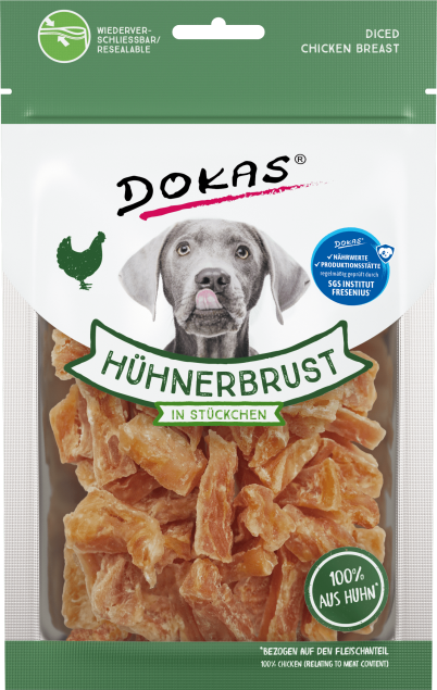 10 x Dokas Hühnerbrust in Stückchen a 70 g