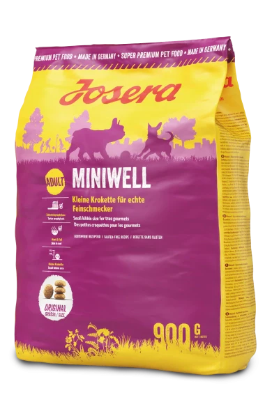 Josera Miniwell Hundefutter 900g Sack für kleine Hunde