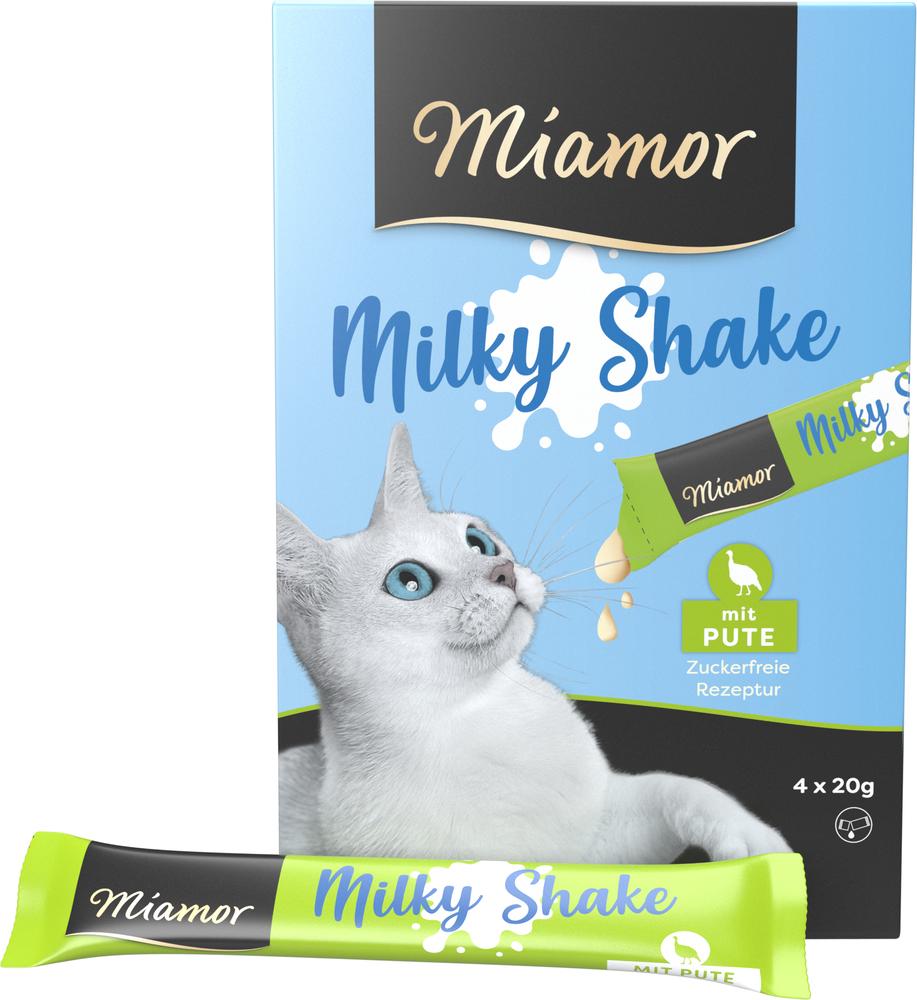 Miamor Milky Shake Pute 11er-Pack – laktosereduzierter Katzensnack mit Taurin