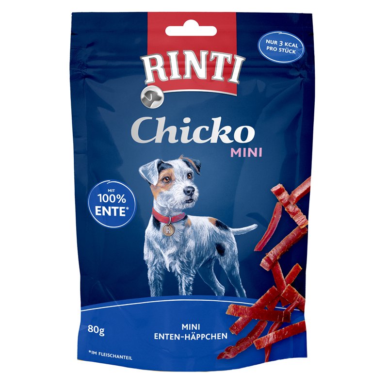 12 x Rinti Chicko Ente im Beutel a 80g
