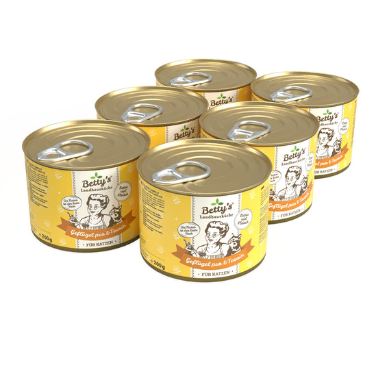 Betty`s Landhausküche Geflügel PUR 6 x 200g