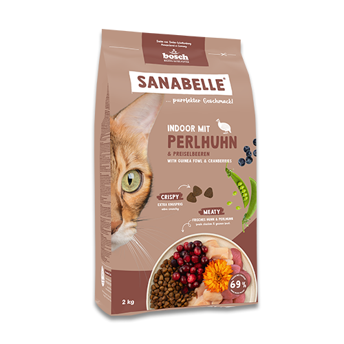 Sanabelle Life Indoor mit Perlhuhn & Preiselbeeren 400g